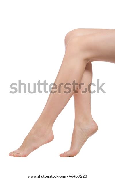 Beautiful Naked Woman Legs Isolated Over Stock Photo Shutterstock