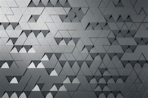 Premium Photo | Grey triangular particles background abstract design ...