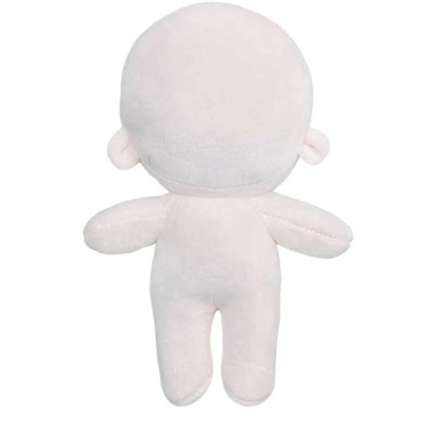 A Plush Naked Humanoid Stuffed Toys Dress Up Doll Normal Body Glossy Wearable Clothing Plush