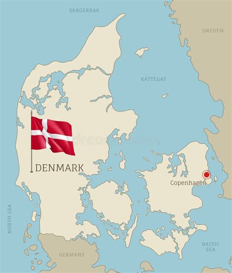 Denmark Mapa Altamente Detalhado Bordas De Territ Rio Ilustra O Do