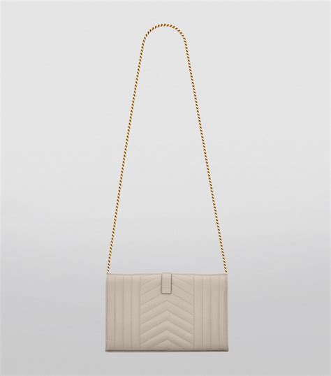 Saint Laurent Leather Envelope Bag | Harrods US