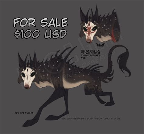 Sold Hellhound Adopt By Instantcoyote On Deviantart