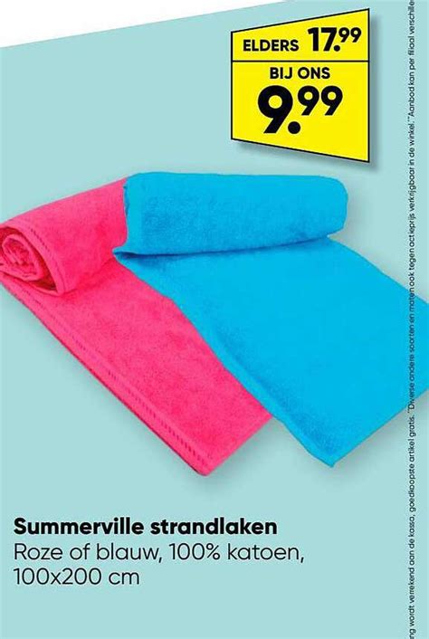 Summerville Strandlaken Aanbieding Bij Big Bazar 1Folders Nl