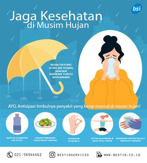 Tips Antisipasi Daya Tahan Tubuh Menurun Selama Musim Hujan