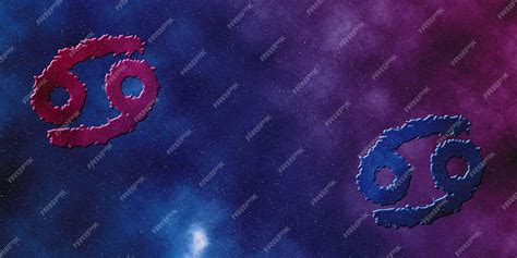 Premium Photo | Cancer and cancer compatibility horoscope symbols