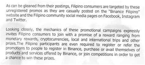 Infrawatch Ph Asks Dti To Suspend And Ban Binance Over Illegal Sales Promotion Bitpinas