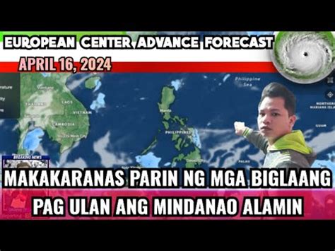 WEATHER UPDATE TODAY POSIBLENG PAG ULAN SA MINDANAO ALAMIN YouTube