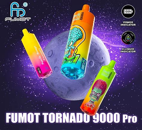 Fumot Randm Tornado 9000 Pro Disposable Vape Device With Battery And Ejuice Display Wholesale