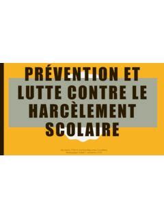 Prévention et lutte contre le harcèlement scolaire pr 233 vention et