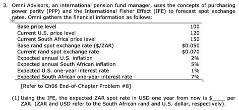 Solved Omni Advisors An International Pension Fund Manager Chegg