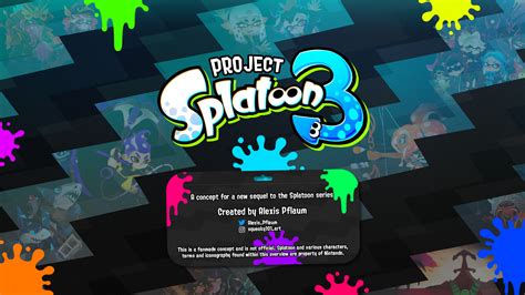 Alexis Pflaum Project Splatoon 3 Complete Game Concept Overview