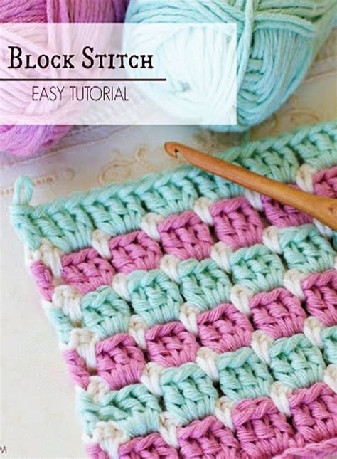 How To Crochet The Block Stitch Easy Tutorial By Sherrie Schwennsen