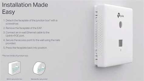 Tp Link Eap Wall Mbps Wireless N Wall Plate Access Point