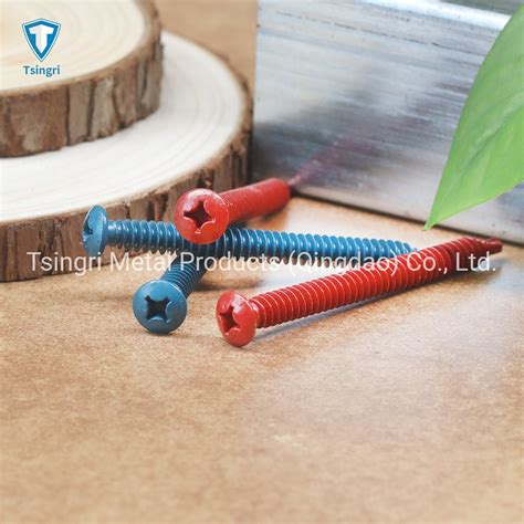 Tgr Tsingri Colorful Ruspert Plated Cross Recessed Round Head Extra Heavy Duty Roofing Screws