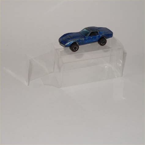 Hot Wheels Custom Corvette 1967 Original Redline Spectra Flame Blue