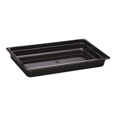 Cambro 12CW110 Camwear Pan Black Plastic Full Size 2 1 2 X 12 3 4