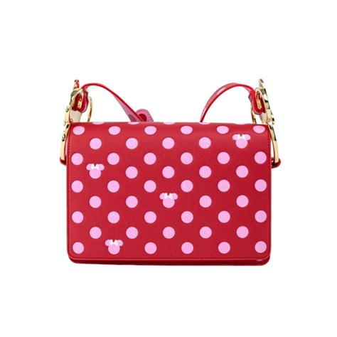 Loungefly Disney Minnie Pink Polka Dot Bow Crossbody Bag Nerdom