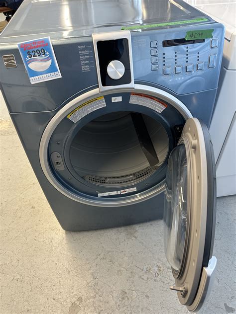 C74 Sécheuse Kenmore frontale bleu frontload dryer Electros Fabuleux