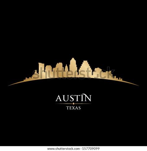 Austin Texas City Skyline Silhouette Vector Stock Vector (Royalty Free ...