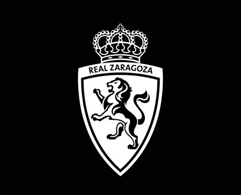 Real Zaragoza Club Logo Symbol White La Liga Spain Football Abstract ...