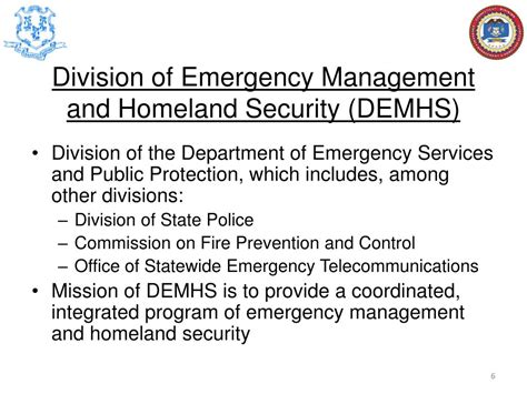 Ppt Division Of Emergency Management And Homeland Security Department