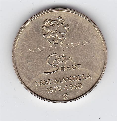 Mandela Memorabilia A LONG WALK TO FREEDOM COIN FREE MANDELA 1976