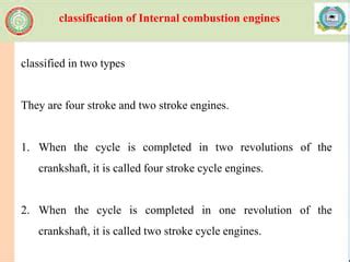 Classification Of Internal Combustion Engines PPT