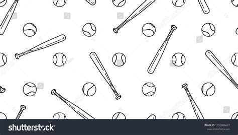 1,052 Softball Bat Pattern Images, Stock Photos & Vectors | Shutterstock