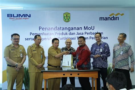 Pemko Teken MoU Dengan Bank Mandiri Media Center Banjarmasin