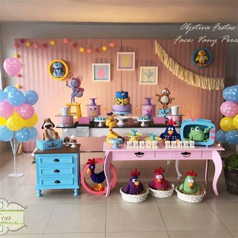Tema Da Galinha Pintadinha Feminina - Mesa da galinha pintadinha | Temas de festas diferentes