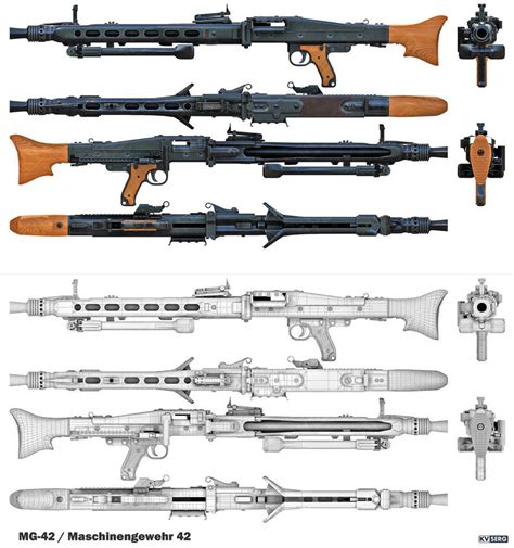 MG 42 weapon — polycount