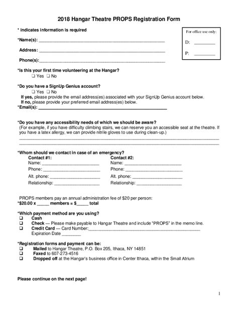 Fillable Online 2012 PROPS Registration Form Fax Email Print PdfFiller