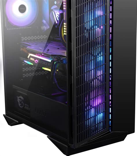 MSI MPG GUNGNIR 111R Tempered Glass Black ATX Mid Tower Desktop Chassis