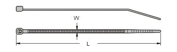 Uv Uv Resistant Nylon Cable Tie Cv W