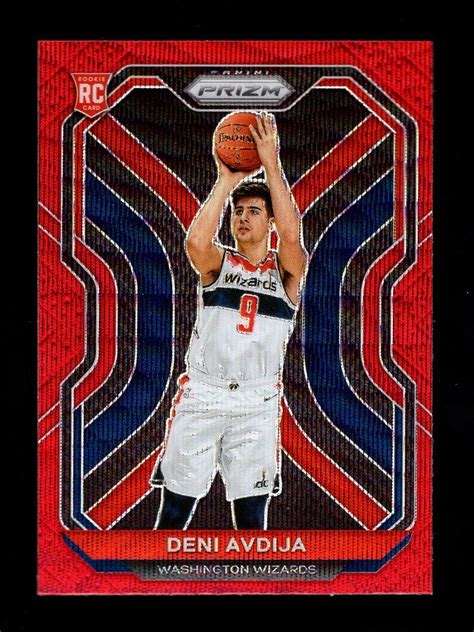 2020 21 PRIZM RED RUBY WAVE 290 DENI AVDIJA RC WASHINGTON WIZARDS EBay