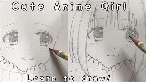 How To Draw “cute” Anime Girl Step By Step Easy Tutorial For Beginners Youtube