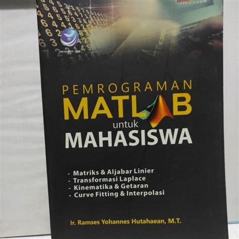 Jual Buku Pemrograman Matlab Untuk Mahasiswa Shopee Indonesia