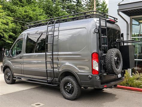 Aluminess Rear Door Ladder For Ford Transit In Ford