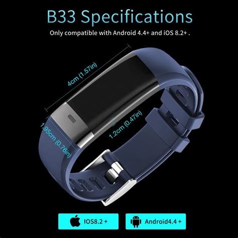 B33 Smart Bracelet Blood Pressure Measure GearVita