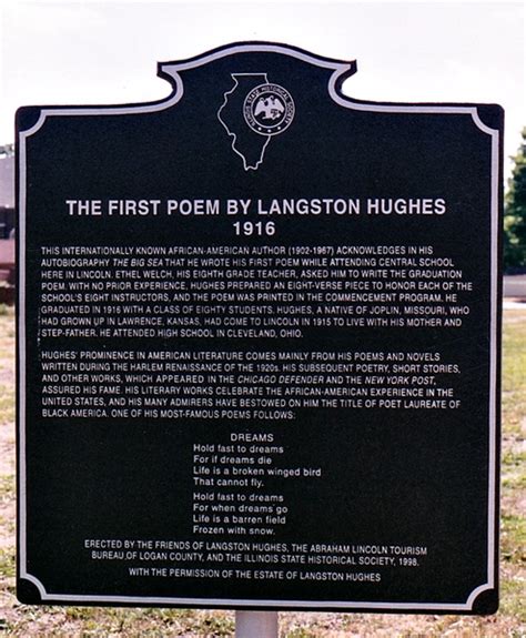 First Poem by Langston Hughes The | https://www.historyillinois.org/