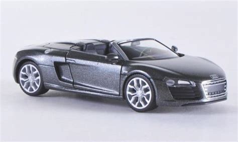 Miniature Audi R8 Spyder 143 Schuco Matt Noire Voiture Miniaturebe