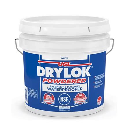 Ugl Drylok Powdered Basement And Masonry Waterproofer White 35 Lb Pail