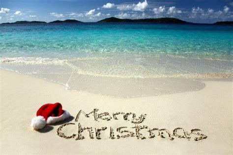 Wallpapers Tagged With Sea Page - Merry Christmas Beach Scene - HD ...