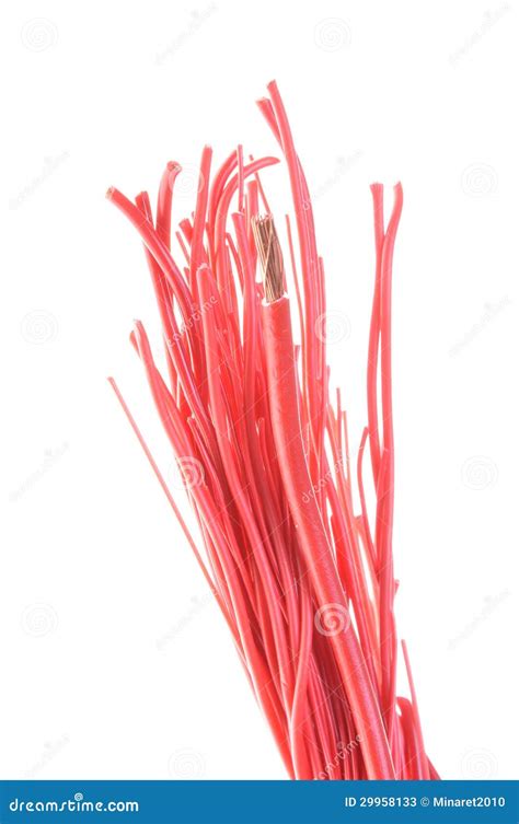 Red Electrical Power Cables Stock Image Image Of Concept