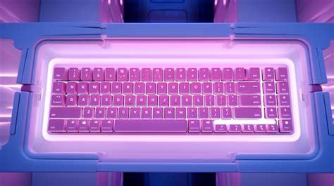 Premium Photo Detailed Perspective Of A Top View Colorful Keyboard