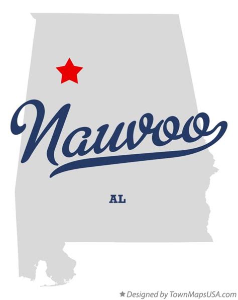 Map of Nauvoo, AL, Alabama