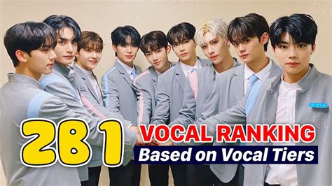 Zerobaseone Vocal Tier List Zb Vocal Tier Ranking Kpop Vocal