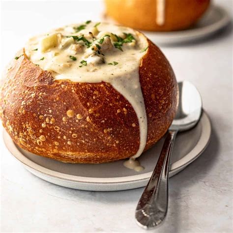 Clam Chowder Bread Bowl Recipe