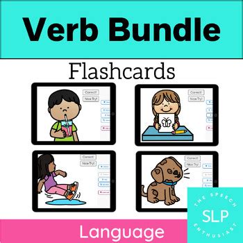 Verb Tense FLASHCARDS BUNDLE Boom Learning By The Speech Enthusiast