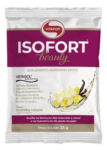 Suplemento En Polvo Vitafor Kit Isofort Beauty Whey Prote Na Vainilla